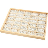 Creativ company https: www.cchobby.nl letterkralen-a-z-en-blanco-afm-8x8-mm-gatgrootte-3-mm-wit-750-div-1-doos
