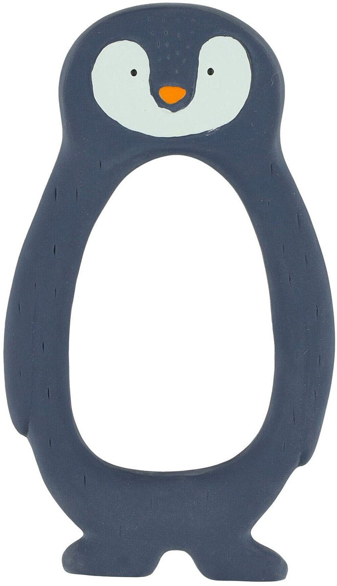 Trixie natuurlijk rubber grijpspeeltje - mr. penguin