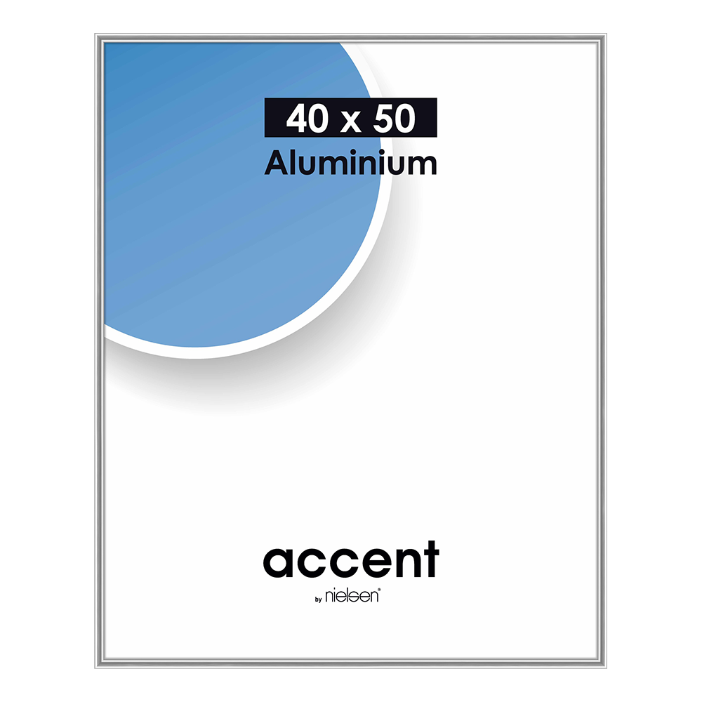 Nielsen design nielsen fotolijst 52524 accent mat zilver 40x50 cm