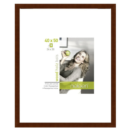 Nielsen design nielsen fotolijst 8988021 apollon zwart 40x50 24x30 cm