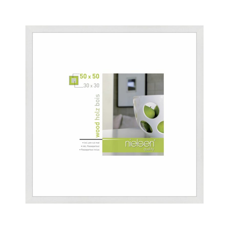 Nielsen design nielsen fotolijst 8988054 apollon wit 50x50 30x30 cm