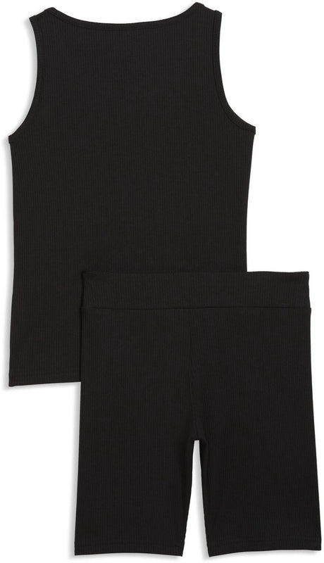 Puma ess elevated rib tank and short leggings set g