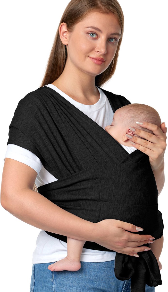 Momcozy easy-wear – baby draagdoek – x-vorm – handsfree – geschikt voor baby tot peuter