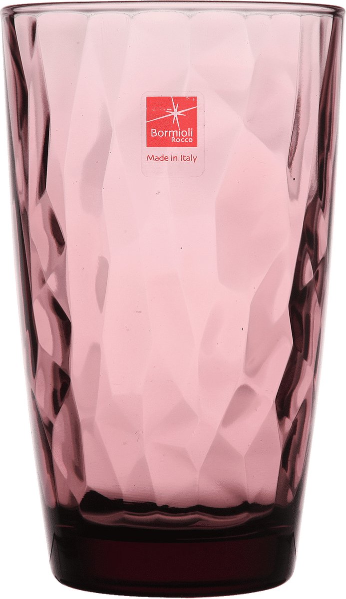 Bormioli rocco diamond longdrinkglas 47 cl paars - 6 stuks