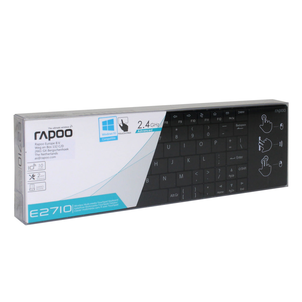 Rapoo Rapoo Toetsenbord Touch 2.4gh Zwart 2710