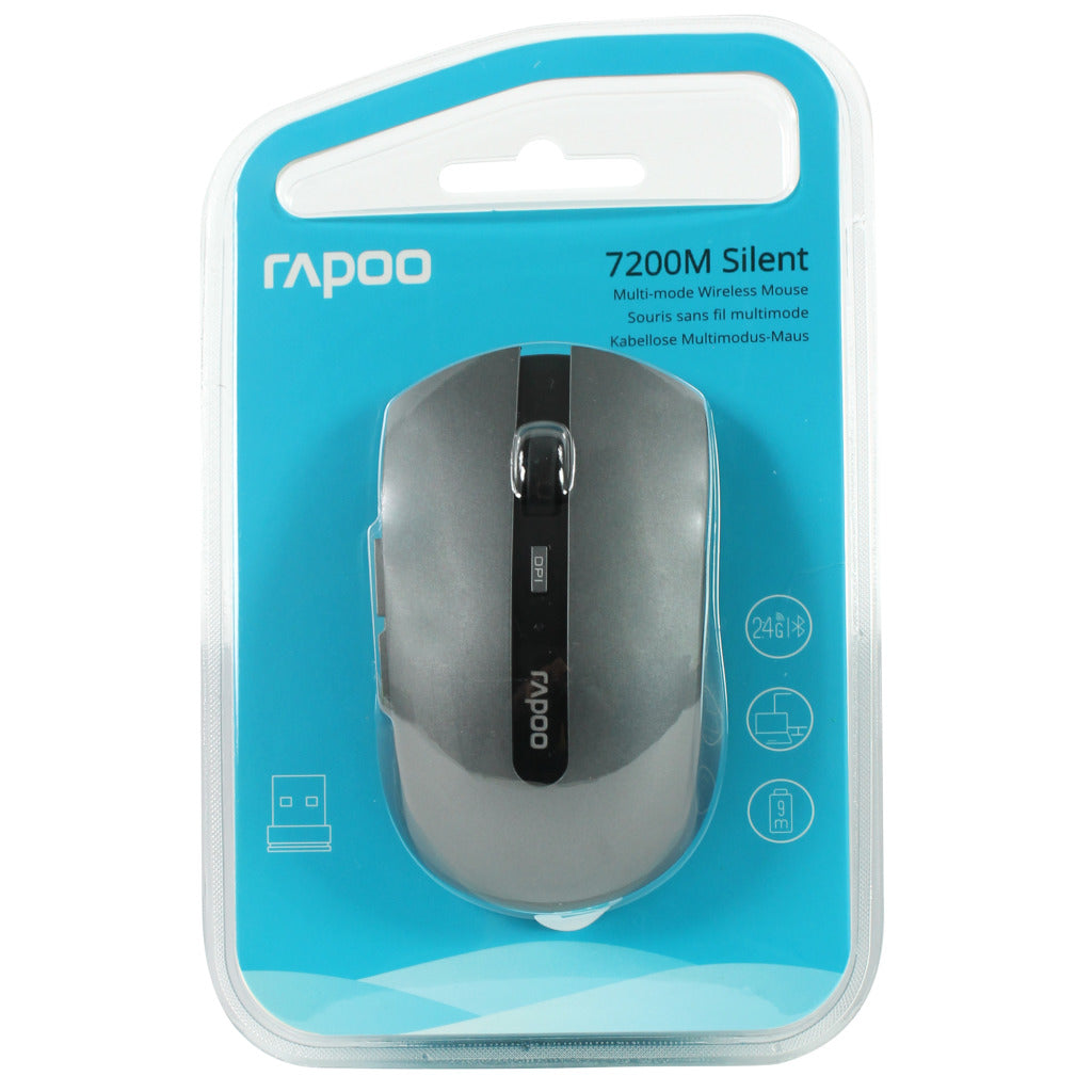 Rapoo muis mm 2.4ghz grijs7200