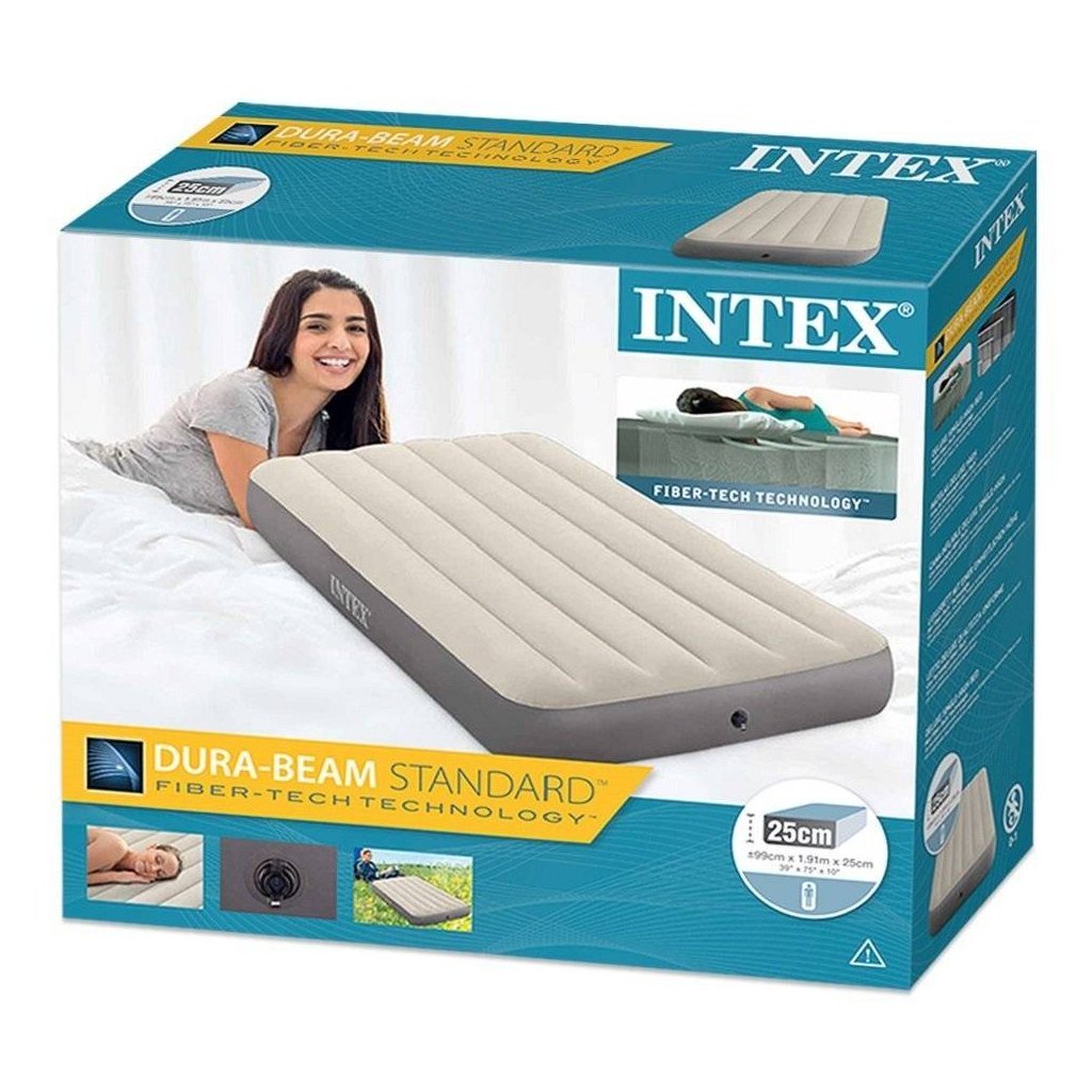 Intex Deluxe luchtbed eenpersoons