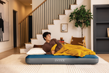 Intex 64189np queen dura-beam prestige downy luchtbed met pomp