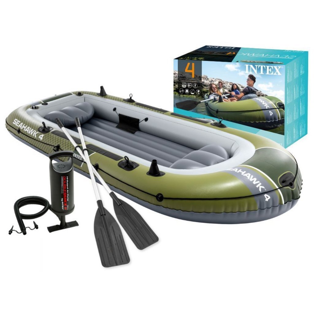 Intex 66334np seahawk 4 opblaasboot 351x145x48 cm groen