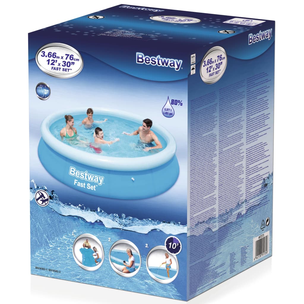 Bestway Zwembad fast set rond 366