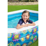 Bestway kinderzwembad opblaasbaar 229x152x56 cm blauw