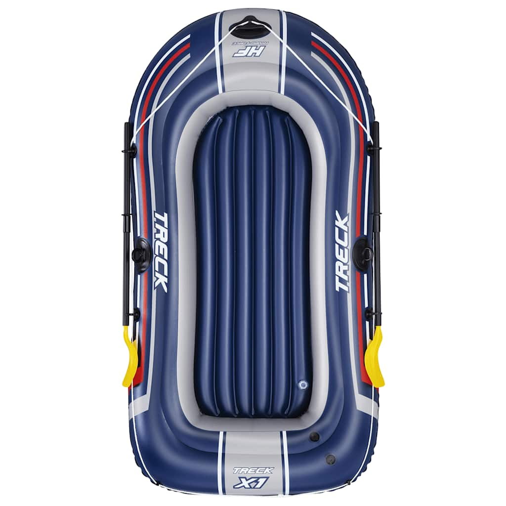 Bestway hydro-force opblaasboot met pomp en roeispanen blauw