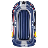 Bestway hydro-force opblaasboot met pomp en roeispanen blauw