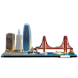 Cubic fun 3d puzzel city line san francisco met led verlichting