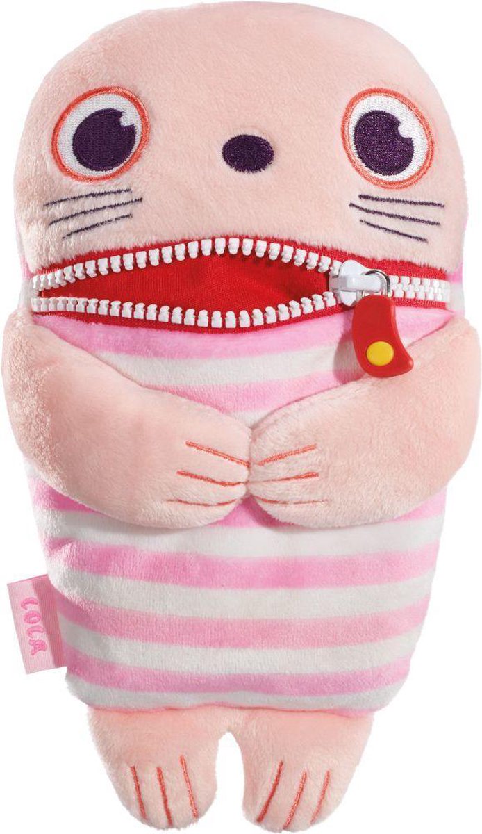 Schmidt spiele zorgenvriendje lola - zachte pluche knuffel met ritsmond voor zorgen en angsten - perfect voor kinderen om gevoelens uit te drukken - troostend, wasbaar knuffelbaar - ideaal cadeau voor peuters, kleuters schoolgaande kinderen