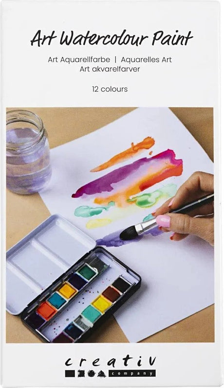 Creativ company cc aquarelverf bloemen en landschappen 12 kleuren