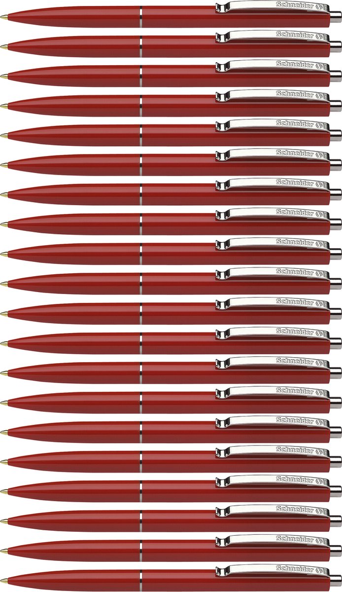 Schneider schrijfwaren schneider balpen - k15 - rood - 20 stuks - s-3082-20