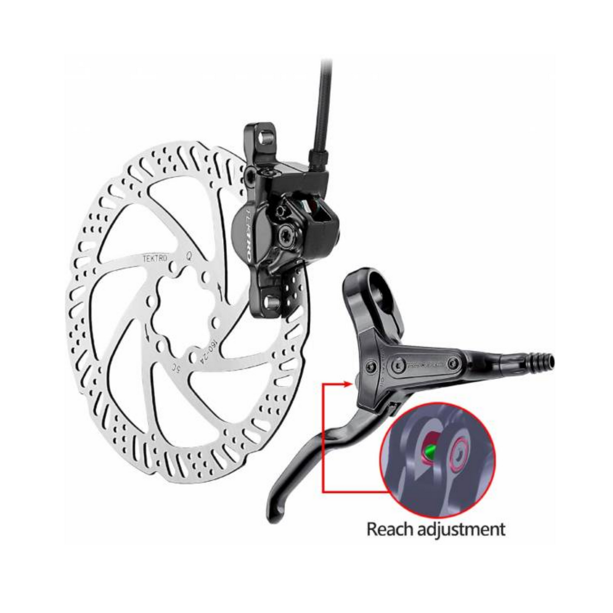 Tektro Schijfrem-set hydro links hd-m285 1800mm