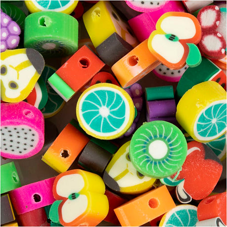 Creativ company https: www.cchobby.nl figuurkralen-fruit-d-10-mm-gatgrootte-1-5-mm-60-stuk-1-doos