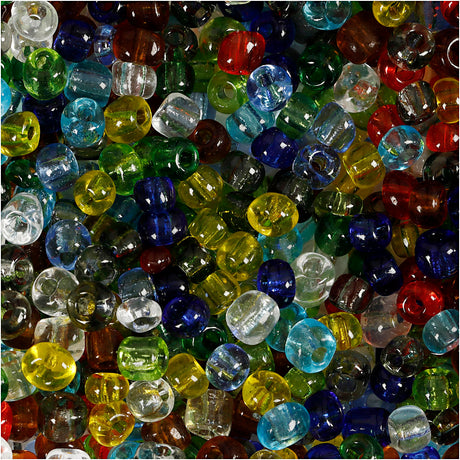 Creativ company https: www.cchobby.nl rocailles-d-4-mm-afm-6-0-gatgrootte-0-9-1-2-mm-transparant-glans-130-gr-1-doos