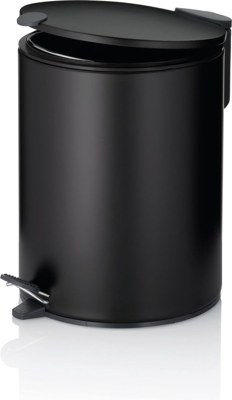 Kela pedaal afvalemmer, 5 l, zwart - | mats