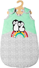 Heless poppen slaapzak pinguin, 28-35 cm