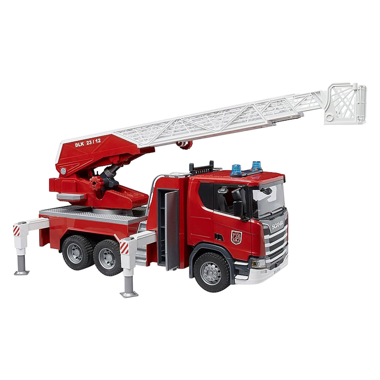 Bruder scania super 560r brandweerladderwagen met waterpomp - 1:16
