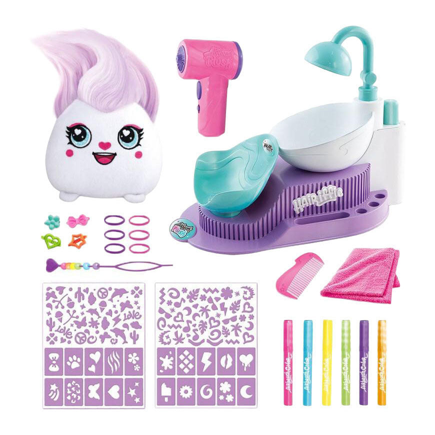 Airbrush plush hairiffic hairstyling salon - kleur je knuffel