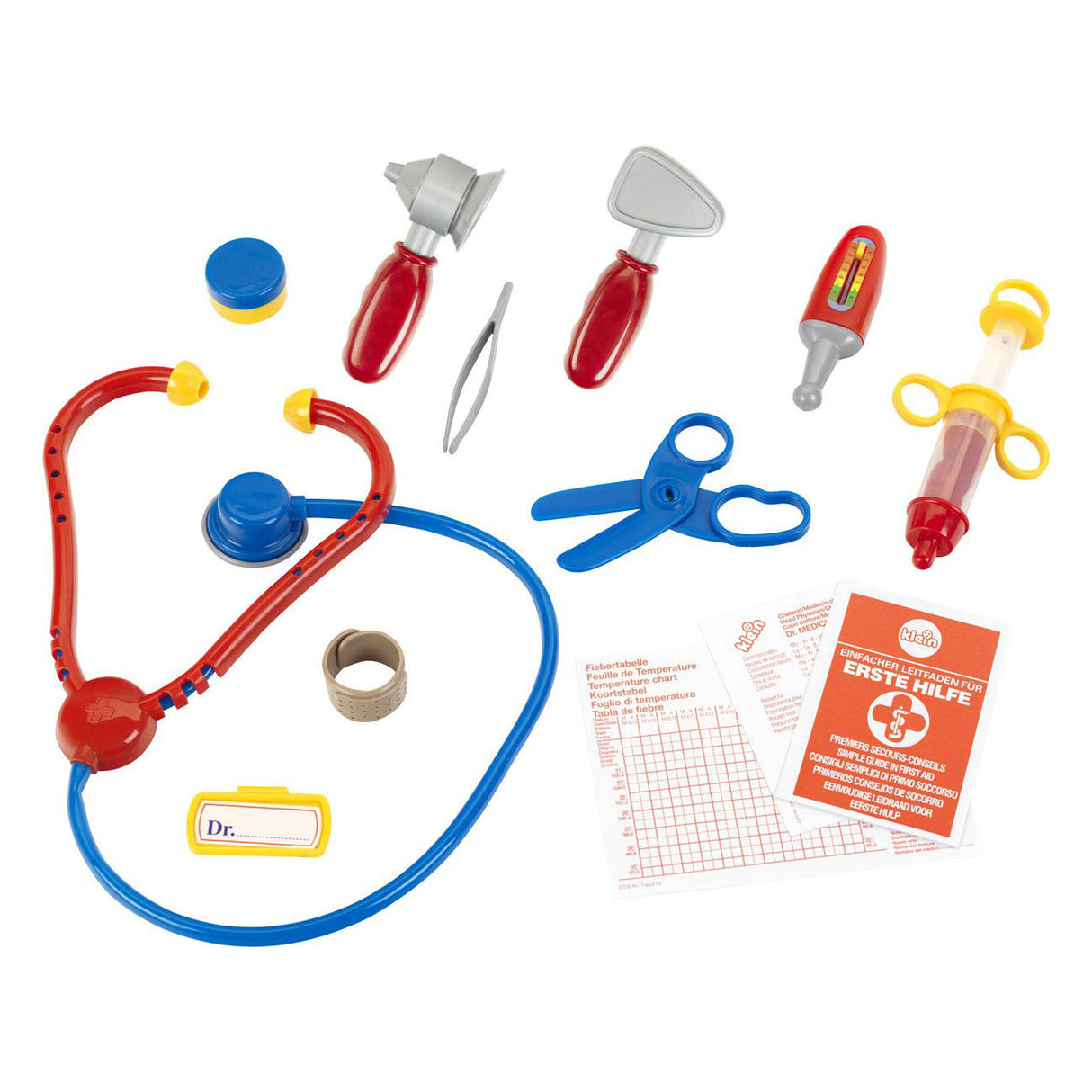 Klein toys - dokterkoffer - met accessoires - rood