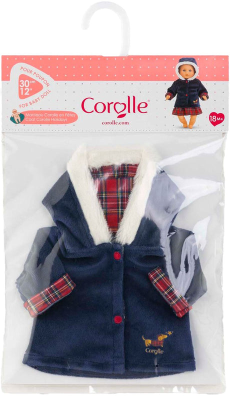 Corolle babypop jas - holidays poppenkleding 30cm winterjas.