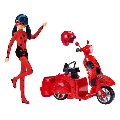 Bandai miraculous scooter met ladybug pop