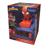 Lexibook wekker met nachtlampje 3d-ontwerp spiderman en geluidseffecten