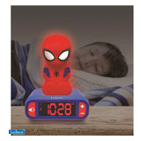 Lexibook wekker met nachtlampje 3d-ontwerp spiderman en geluidseffecten