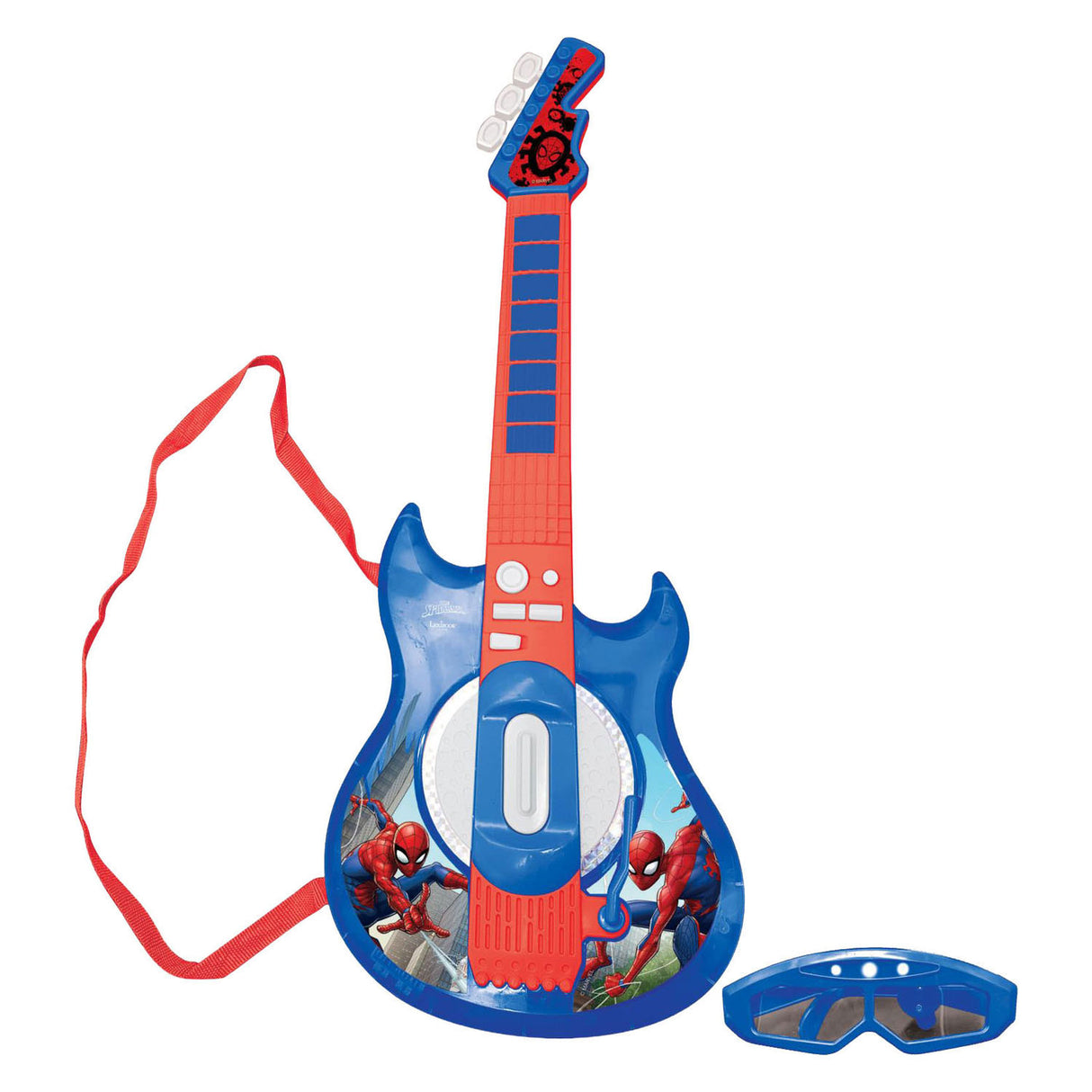 Spider-man elektrische gitaar met brilmicrofoon