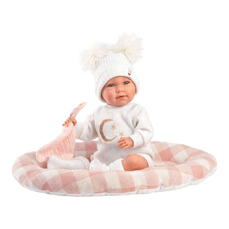Mimi soft body babypop met geluid 42 cm maan