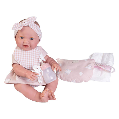 Mia newborn pop met toilettas - 42cm