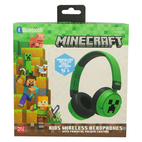 Minecraft creeper junior bluetooth hoofdtelefoon