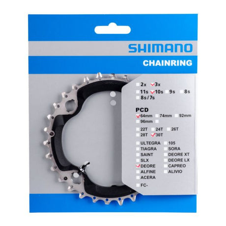 Shimano kettingblad Deore 10V 30T BCD 96mm Y1WC98010 M6000