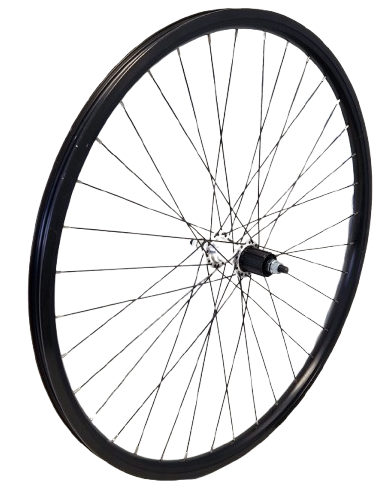 Kgs ryde achterwiel 28 inch (622) zwart cassette 8-10 speed vaste as