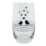 Clayre eef drinkglas vogels 320ml
