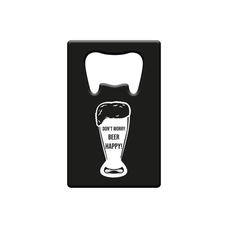 Paperdreams flesopener metaal - don't worry beer happy