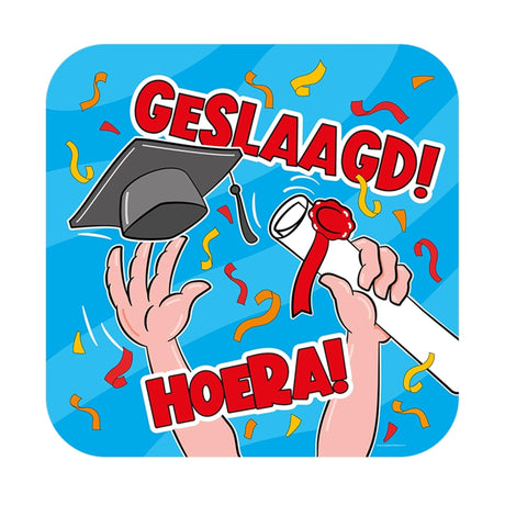 Paperdreams huldeschild - geslaagd cartoon