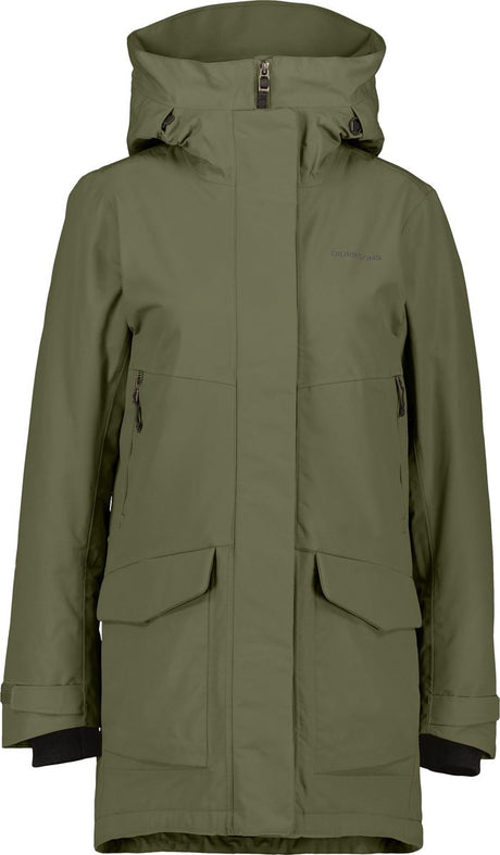 Didriksons frida wns parka 7 dames outdoorjas - deep green