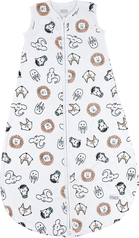 Meyco baby animal baby zomerslaapzak rond - multicolour - 74cm - 0.5 tog