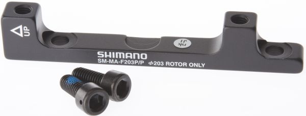 Shimano Schijfremadapter van PM remklauw naar PM vork frame