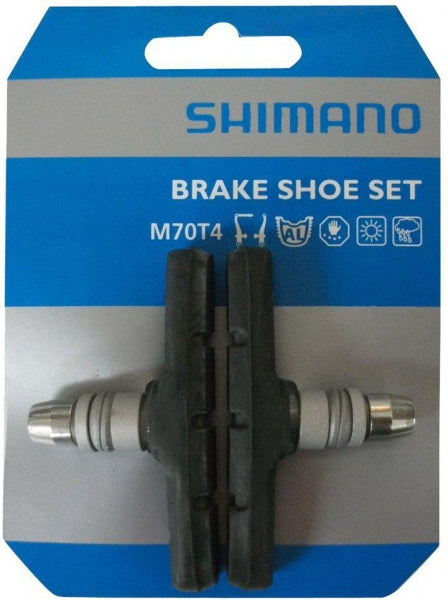 Shimano Remblokken M70T4 V-brake rubber zwart zilver