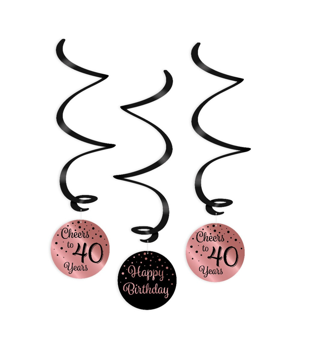 Paperdreams swirlslingers roze zwart 40
