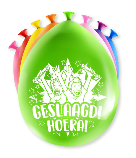 Paperdreams party ballonnen - geslaagd 8 stuks 30cm