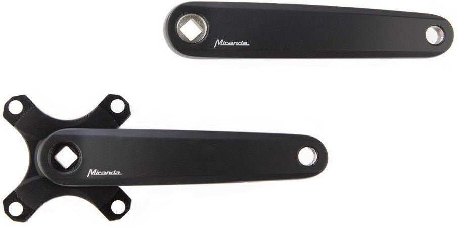 Miranda Crankset JIS voor 170mm mat zwart