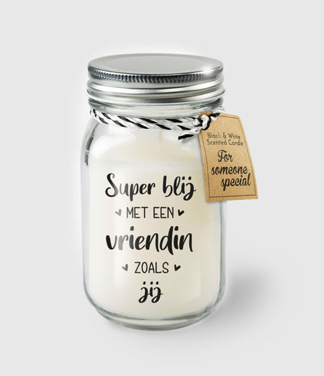 Paperdreams black white scented candles - vriendin